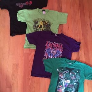 4 boys motorcycle HD t-shirts youth small (8)